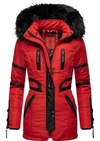 Navahoo Damen Wintermantel "Moony", rot, casual, Gr. XS, Oberstoff: 100% Polyester, Futter: 100% Polyester, Wattierung: 100% Polyester, Ärmelfutter: