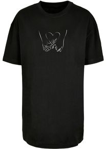 Merchcode Herren T-Shirt "Merchcode Damen Ladies Love 2 Oversized Boyfriend Tee", schwarz, casual, Gr. 5XL, bedruckt, 100% Baumwolle, Shirts