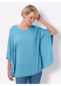 Classic Basics Damen Fledermausshirt "Shirttunika", blau, Gr. 42, unifarben, 100% Viskose, Shirts