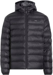 Herren Steppjacke "BT_RECYCLED HOODED PUFFER JACKET", schwarz, casual, Gr. XXXL, CALVIN KLEIN BIG & TALL, unifarben, Web, Obermaterial: 100%