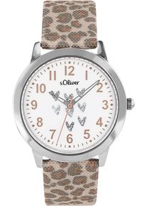 s.Oliver Kinder Quarzuhr, silber, Armbanduhren, Armbanduhr, Kinderuhr, Mädchenuhr, Schulanfang, Geschenkidee