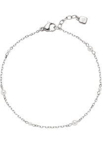 CIAO! BY LEONARDO Damen Armband "Navina CIAO, 024453", Edelstahl-Perlen, silber, CIAO BY LEONARDO, Edelstahl, Perlen, Armbänder, mit Perle (imitiert)