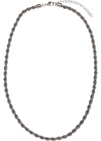 Urban Classics Damen Edelstahlkette "Urban Classics Unisex Charon Intertwine Necklace", onesize, Eisen, silber, Eisen, Halsketten