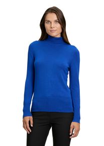 Betty Barclay Damen Strickpullover "Betty Barclay Rollkragenpullover langarm", blau, Basic, Gr. 48, Strick, Obermaterial: 72% Viskose, 28% Polyamid.,