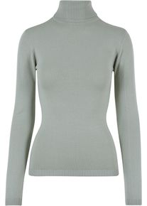 Urban Classics Damen Rundhalspullover "Urban Classics Damen Ladies Knitted Turtleneck Sweater", weiß, casual, Gr. XL, unifarben, 70% Viskose, 30%