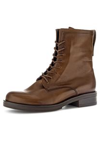 Gabor Damen Schnürstiefelette, Gr. 40, braun, Nappaleder, used, klassisch, Schuhe, mit Best Fitting-Ausstattung