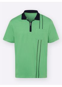 CLASSIC Herren Poloshirt "Poloshirt", grün, Gr. 52, unifarben, gemustert, mehrfarbig, 100% Baumwolle, Shirts
