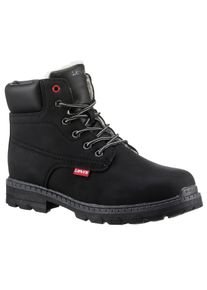 LEVI'S KIDS Kinder Winterboots "LEVIS NEW FORREST FUR", Gr. 36, schwarz, Lederimitat, Basic, Schuhe, Blockabsatz, Outdoorschuh, Schnürboots mit