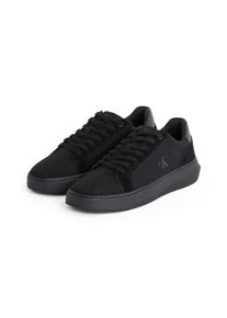 Herren Sneaker "CHUNKY CUPSOLE MG CANVAS", Calvin Klein Jeans, Gr. 45, schwarz, Textil, sportlich, Schuhe, Halbschuh, Schnürschuh, Freizeitsneaker