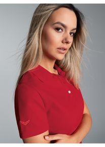 TRIGEMA Damen Poloshirt "TRIGEMA Poloshirt Slim Fit", braun, Basic, Gr. M, 100% Baumwolle, Shirts