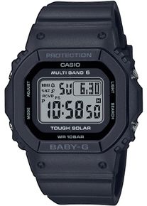 CASIO Baby-G Damen Funkchronograph, schwarz, Armbanduhren, Armbanduhr, Digitaluhr, Solaruhr, Damenuhr