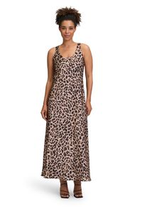 Vera Mont Damen Abendkleid "Vera Mont Abendkleid mit Leoprint", braun, elegant, Gr. 36, Satin, Obermaterial: 100% Polyester. Futter: 100% Polyester.,