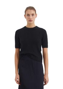 Marc O'Polo MARC O'POLO Damen Rundhalspullover "aus Organic Cotton-Mix", blau, casual, Gr. XS, unifarben, Obermaterial: 78% Baumwolle, 22% Polyamid, Pullover