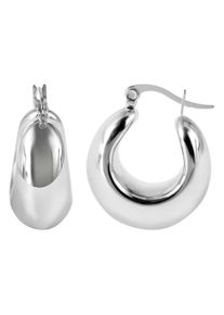 Adelia´s ADELIA ́S Damen Paar Creolen, Damen, Edelstahl, silber, Edelstahl, Ohrringe