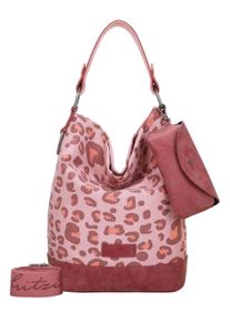 Damen Schultertasche "Izzy07 Olga", Fritzi aus Preussen, rot, Baumwolle, Taschen, aus veganen und recycelten Materialien
