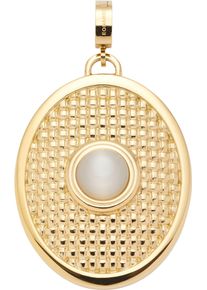 Leonardo Damen Charm-Einhänger "Anhänger Fidelia Clip & Mix, 024403", gold, Edelstahl, Charms, mit Cat ́s Eye