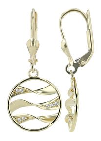 Adelia´s ADELIA ́S Damen Paar Ohrhänger, Damen, Gelbgold 333, silber, Gelbgold 333, Ohrringe