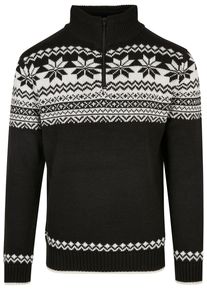 Brandit Herren Rundhalspullover "Brandit Herren Troyer Norweger", schwarz, klassisch, Gr. XXXL, mehrfarbig, 100% Polyacryl, Pullover