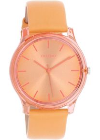 Oozoo Damen Quarzuhr, orange, Armbanduhren, Armbanduhr, Damenuhr, Lederarmband