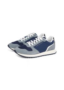 Tommy Hilfiger Herren Sneaker "NEW RUNNER EVA MIX", Gr. 42, blau, Veloursleder, Textil, sportlich, Schuhe, Freizeitschuh, Halbschuh, Schnürschuh mit