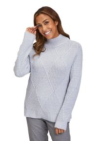 Betty Barclay Damen Strickpullover "Betty Barclay Grobstrick-Pullover mit Struktur", blau, casual, Gr. 38, Strick, Obermaterial: 85% Polyacryl, 9%