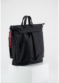 Daypack "Alpha Industries Accessoires - Bags Label Helmet Bag", Alpha Industries, schwarz, Obermaterial: 100% Nylon, Rucksäcke