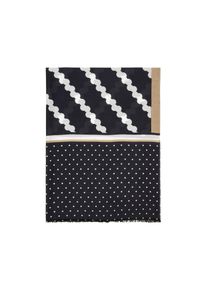 Marc O'Polo MARC O'POLO Damen Schal "aus Modal-Cupro-Mix", schwarz, bedruckt, Obermaterial: 55% Modal, 45% Cupro, Modetücher