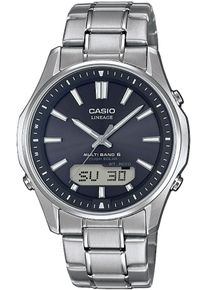 CASIO FUNK Herren Funkchronograph "LCW-M100TSE-1AER", silber, Armbanduhren, Solaruhr, Armbanduhr, Herrenuhr, Funkuhr, Titanarmband, Weltzeit
