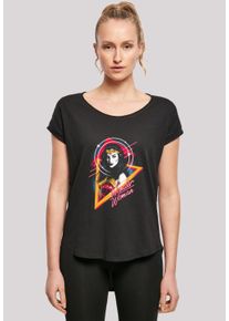 F4NT4STIC Damen T-Shirt "DC Comics Wonder Woman 84 Diana 80s Triangle'", schwarz, casual, Gr. S, Obermaterial: 100% Baumwolle, Shirts, Print