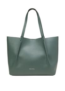 Marc O'Polo MARC O'POLO Damen Shopper "aus genarbtem Rindleder", grün, Leder, unifarben, Taschen
