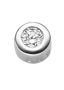 Adelia´s ADELIA ́S Damen Ketten-Anhänger "Damen 585 Weißgold Anhänger mit Diamant Brillant Ø 5,7 mm", 0,15 ct VVS = sehr sehr kleine Einschlüsse, Weißgold