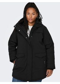 Only CARMAKOMA Damen Funktionsmantel "CARMAASTRICHT SOFTSHELL PARKA OTW NOOS", schwarz, casual, Gr. M, Web, Obermaterial: 92% Polyester, 8% Elasthan,