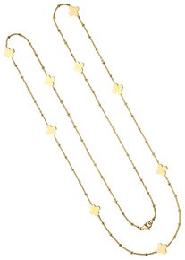 Jobo Damen Kette ohne Anhänger, Edelstahl, L: 90cm, gold, Edelstahl, Halsketten, Edelstahl goldfarben 90 cm