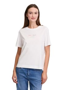 Cartoon Damen Kurzarmshirt "Cartoon Printshirt mit Rundhalsausschnitt", beige, modisch, Gr. 46, Obermaterial: 100% Baumwolle., Shirts, Hotfix