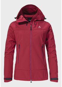Schöffel SCHÖFFEL Damen Outdoorjacke "Mountain Softshell Jk Style Blaueis WMS", rot, sportlich, Gr. 40, Oberstoff : Aussenseite: 100% Polyester Innenseite: