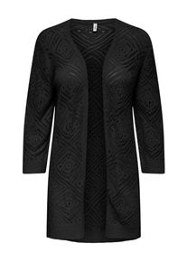 Only Damen Strickjacke "ONLWISTY 7/8 OPEN CARDIGAN KNT", schwarz, modisch, Gr. S, unifarben, Strick, Obermaterial: 55% Polyacryl, 45% Nylon,