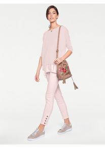 Heine Damen Oversize-Shirt "Oversized Shirt", rosa, Gr. 36, unifarben, 95% Viskose, 5% Elasthan, Chiffon:100% Polyester, Shirts