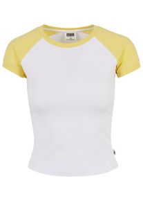 Urban Classics Herren Kurzarmshirt "Urban Classics Damen", gelb, casual, Gr. XL, unifarben, 95% Baumwolle, 5% Elasthan, Shirts