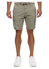 INDICODE Herren Chinoshorts "INWebs", grau, modisch, Gr. S, unifarben, Web, Obermaterial: 98% Baumwolle, 2% Elasthan, Hosen