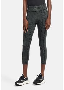Reebok Damen Leggings, schwarz, sportlich, Gr. XS, Obermaterial: 93% Baumwolle, 7% Elasthan, Hosen