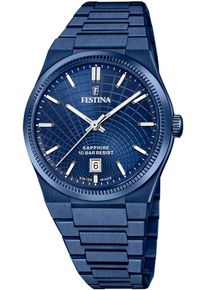 Festina Damen Quarzuhr "Rivé Collection"blau, Armbanduhren, Armbanduhr, Damenuhr, Herrenuhr, Swiss Made, Edelstahlarmband, analog
