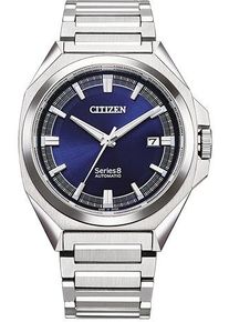 Citizen Herren Automatikuhr "Series 8", silber, Armbanduhren, Armbanduhr, Herrenuhr, Mechanische Uhr, analog, Datum, Eco-Drive