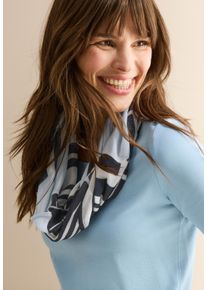Cecil Damen Loop, blau, casual, bedruckt, Stoff, 100% Modal, Modetücher, aus Modal