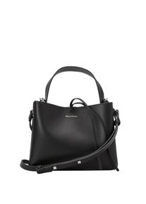 Marc O'Polo MARC O'POLO Damen Umhängetasche "aus edlem Rindleder", schwarz, Leder, Taschen