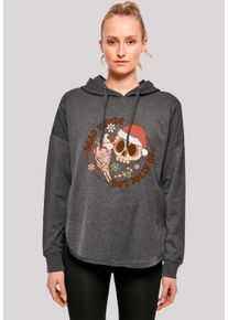 F4NT4STIC Damen Kapuzenpullover "Dead inside but jolly AF Weihnachten", grau, casual, Gr. XS, Obermaterial: 100% Baumwolle, Pullover, Premium