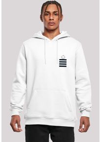 F4NT4STIC Herren Sweatshirt "Looney Tunes Tweety Pie Striped Faux Pocket", weiß, casual, Gr. M, Obermaterial: 65% Baumwolle, 35% Polyester,