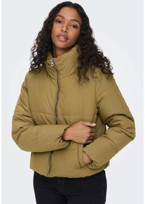 Only Damen Steppjacke "ONLCAMILLA V-NECK L/S PULLOVER KNT NOOS", braun, casual, Gr. XS, unifarben, Web, Obermaterial: 60% Polyester, 40% Nylon, Jacken
