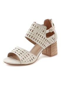 Lascana Damen Riemchensandalette "Sommerschuh", Gr. 39, beige, Obermaterial: 100% Lederimitat. Futter: 100% Lederimitat. Decksohle: 100% Lederimitat.