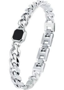 JOOP! JOOP Herren Armband "2038990", Edelstahl, schwarz, Edelstahl, Armbänder, mit Hypersthen