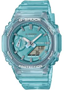 Casio G-SHOCK Damen Chronograph, blau, Armbanduhren, Quarzuhr, Armbanduhr, Damen, Herren, digital, bis 20 bar wasserdicht